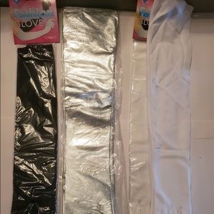 Accessories - White Elbow length gloves costume Accessories - White Elbow length gloves costume